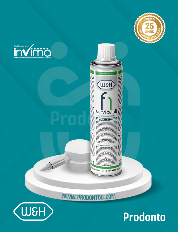 Aceite lubricante para piezas de mano, equipos e instrumentos dentales W&H 400 ML