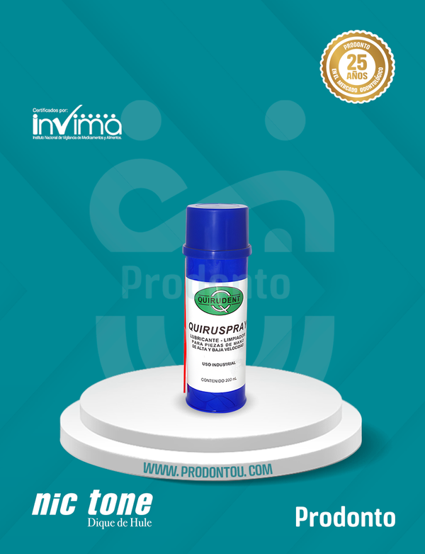 Aceite lubricante para piezas de mano, equipos e instrumentos dentales Quiruspary - Quirudent 200ML