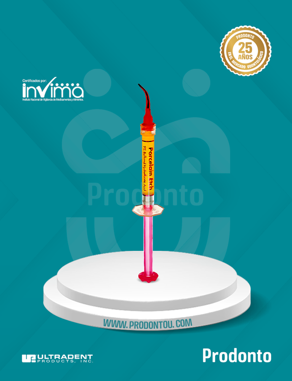 Ácido Fluorhídrico Porcelain Etch (Grabador de Porcelana) - Ultradent JGA 1,2 ML