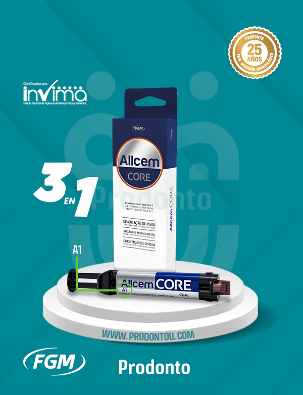 Cemento AllCem Core Reconstructor de muñón y Cementante 3 en 1  6GM - FGM