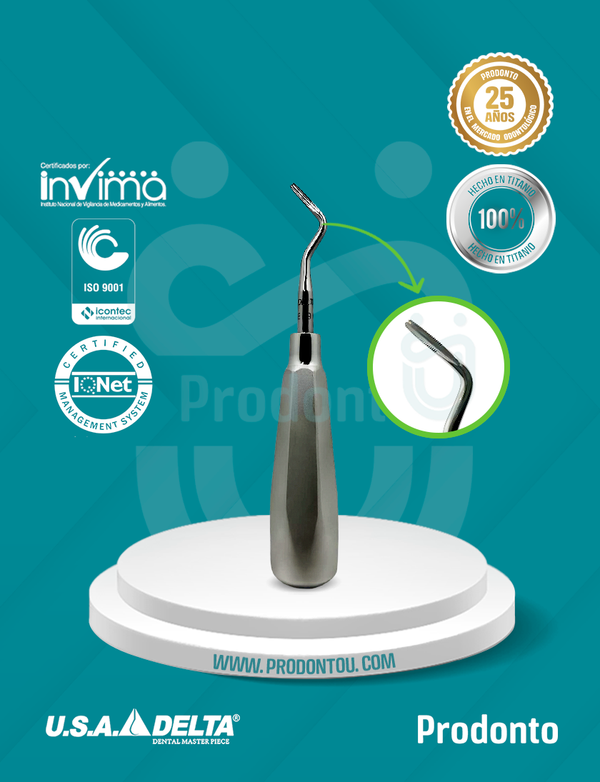 Elevador Dental Angulado (DERECHO) U.S.A. Delta 303